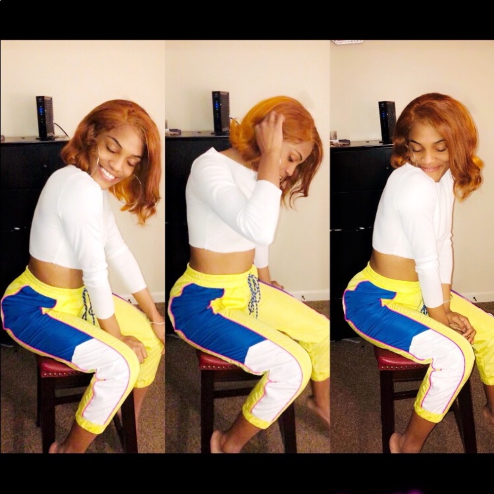 Joggers ( Lime Green , Blue , Pink & White )